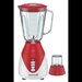 Blender 2 in 1 cu bol de sticla Hausberg HB-7761RS lama din otel inoxidabil, capacitate 1,5L, Rosu